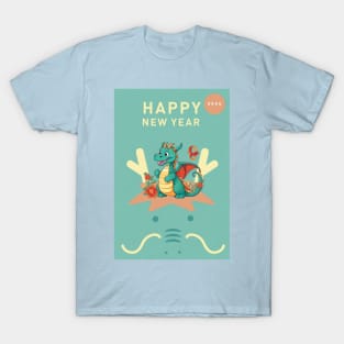 2024 Dragon: New Year Greetings T-Shirt